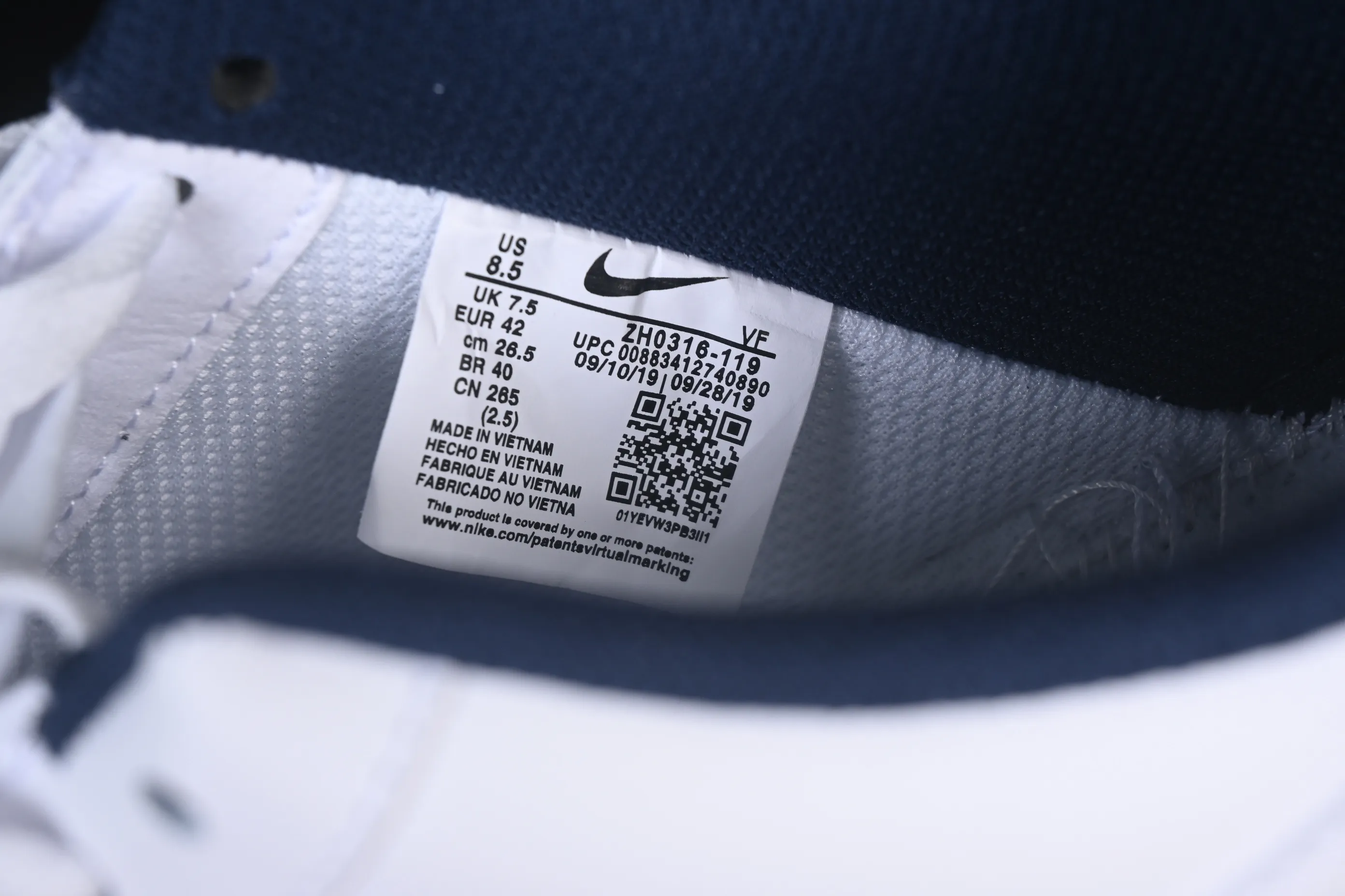 All Categories Nk Air Force 1 Air Force Series Nk Air Force 1 Low Air Force Low Undefeated x Nike Air Force 1'07 Low White and Blue Air Force One low-top casual sneakers ZH0316-119